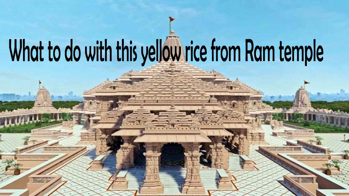 What to do with this yellow rice from Ram temple